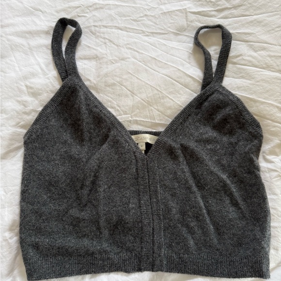 NakedCashmere Other - Charcoal Knit Bralette Top